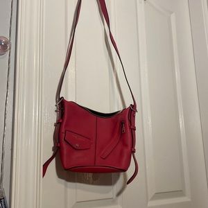 Marc Jacobs Cross Body Purse Dark Reddish Pink Like New